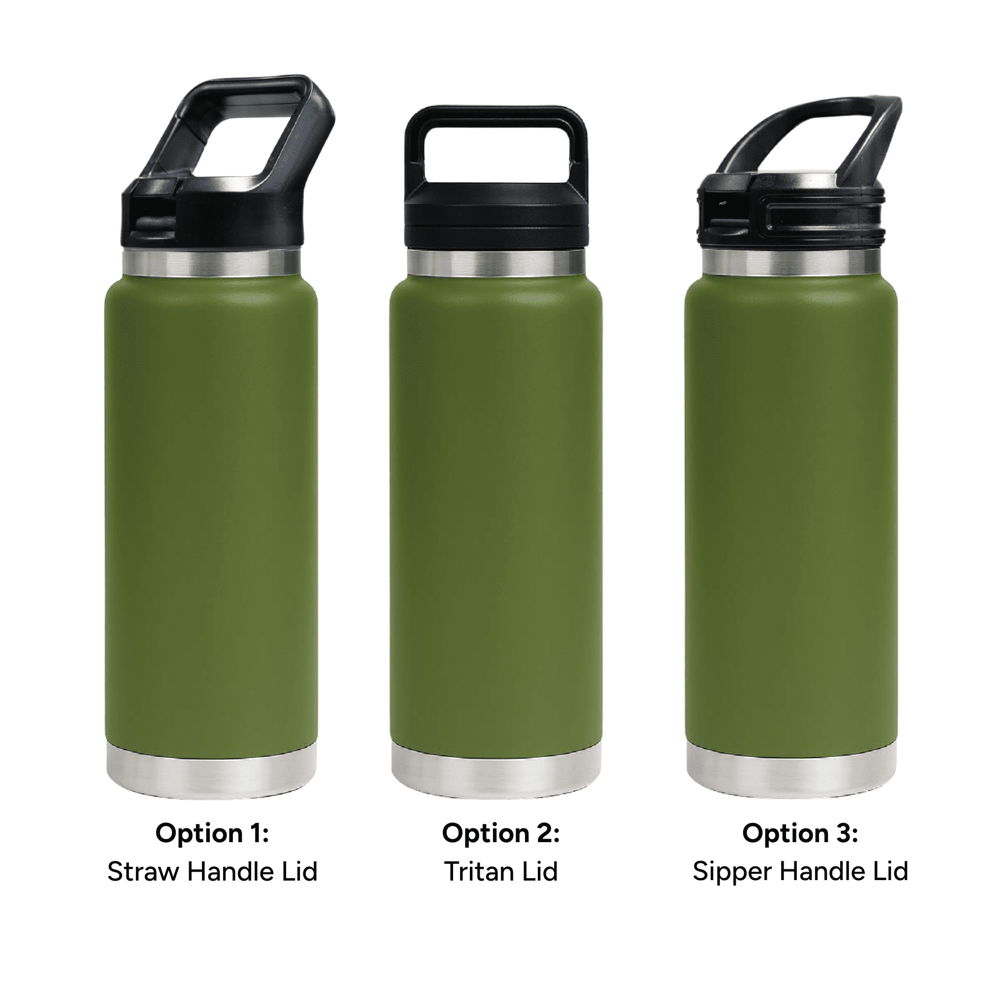 HYDRO - 750ml Vacuum Bottle - 3 Different Lid Options