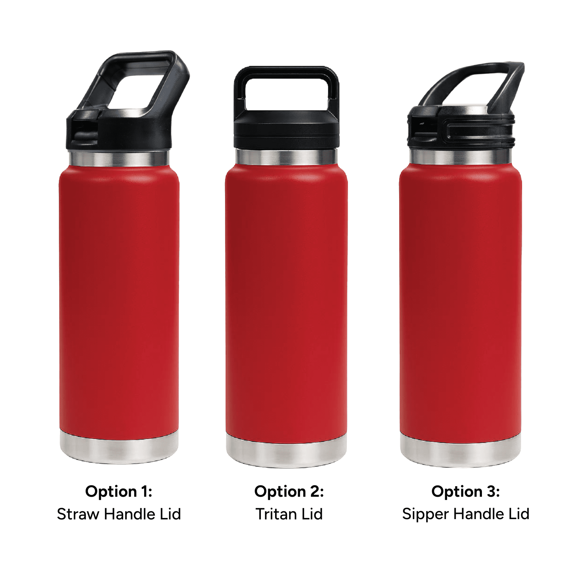 HYDRO - 750ml Vacuum Bottle - 3 Different Lid Options