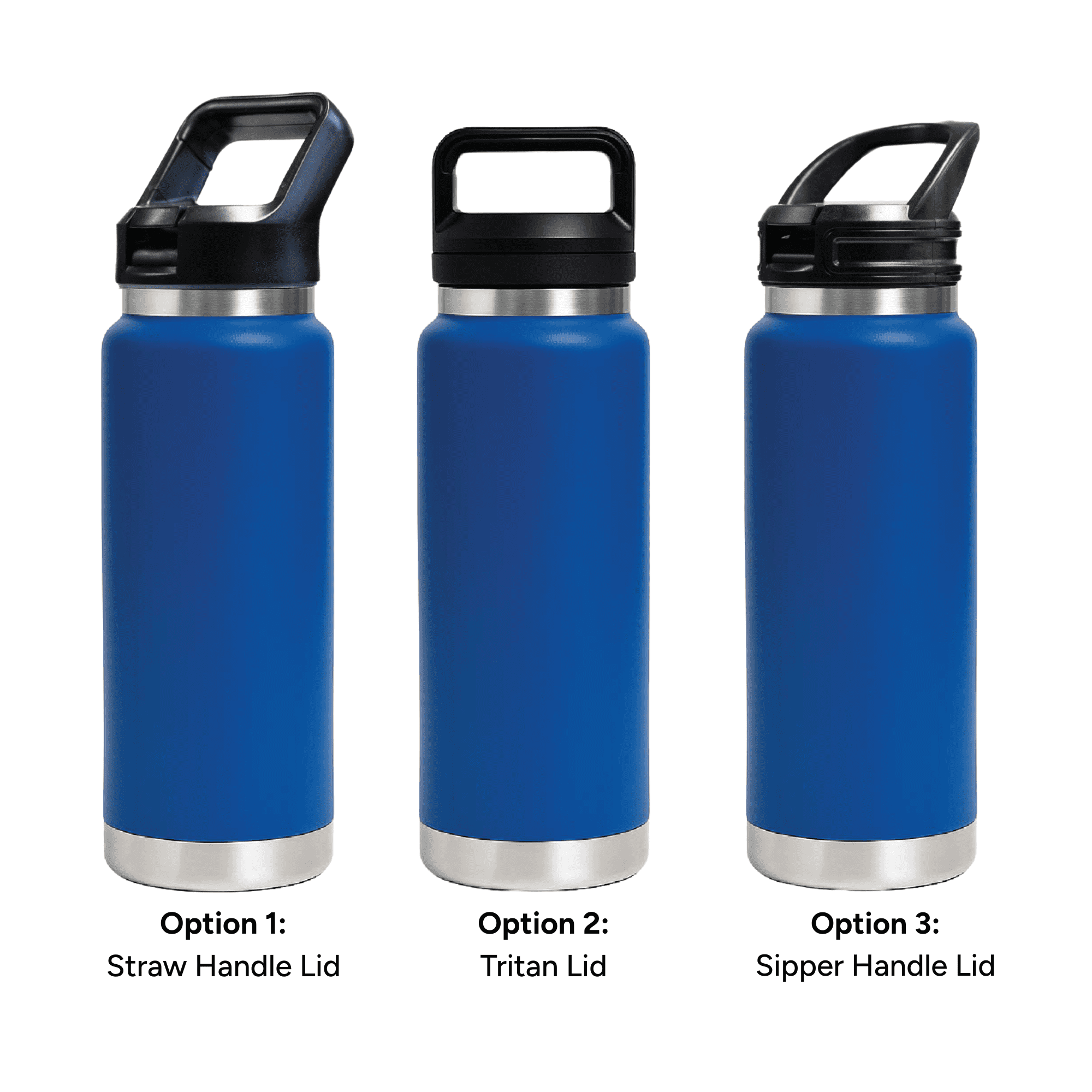 HYDRO - 750ml Vacuum Bottle - 3 Different Lid Options
