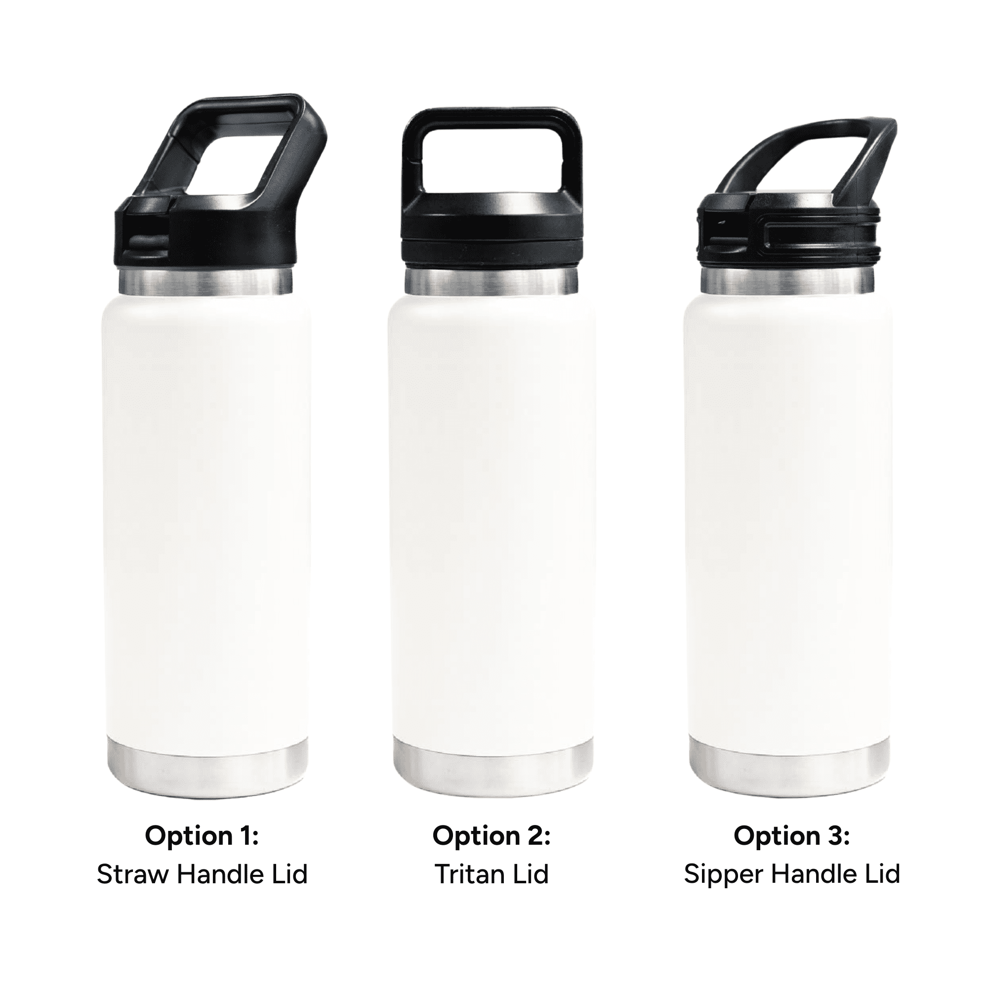 HYDRO - 750ml Vacuum Bottle - 3 Different Lid Options