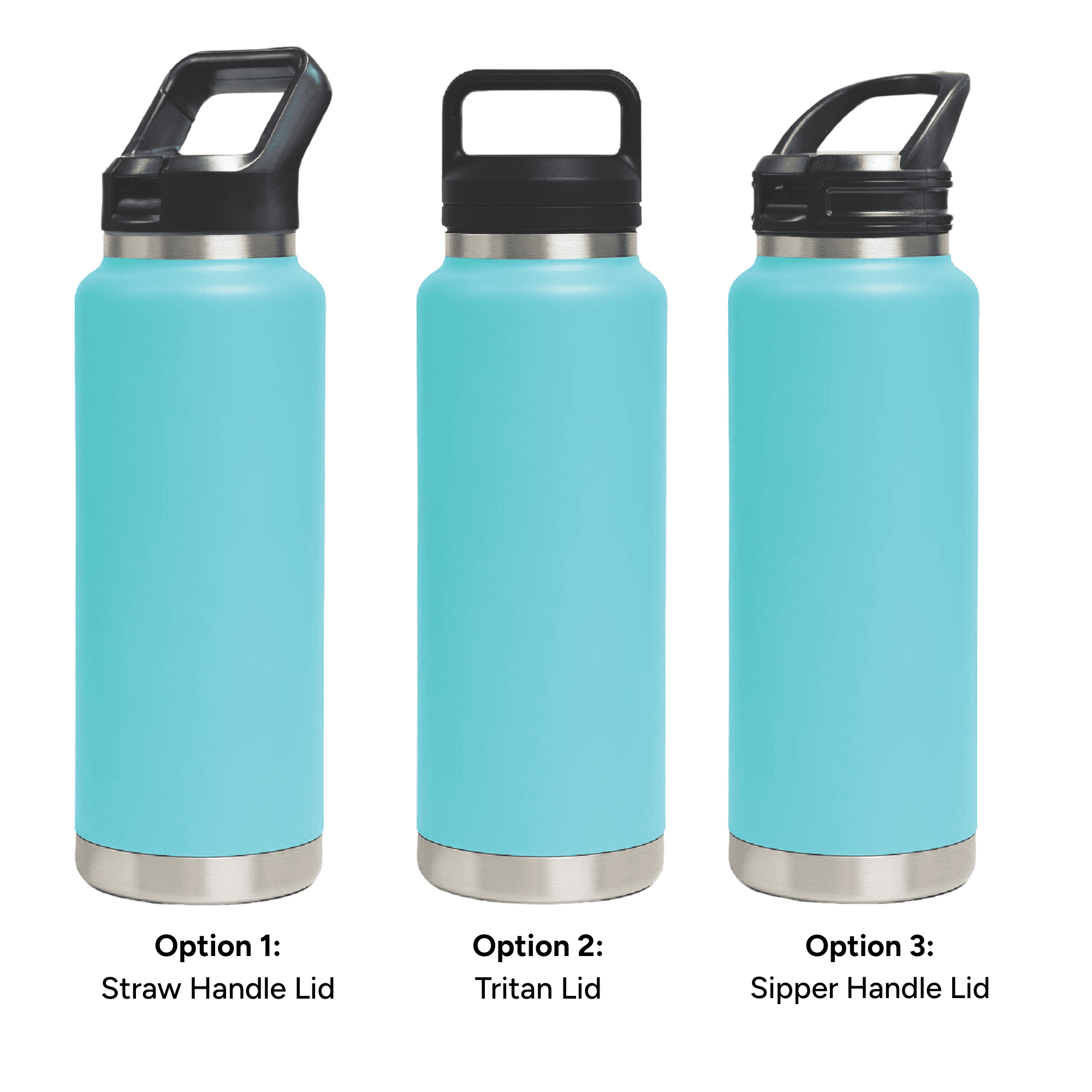 HYDRO - 1L Vacuum Bottle - 3 Different Lid Options