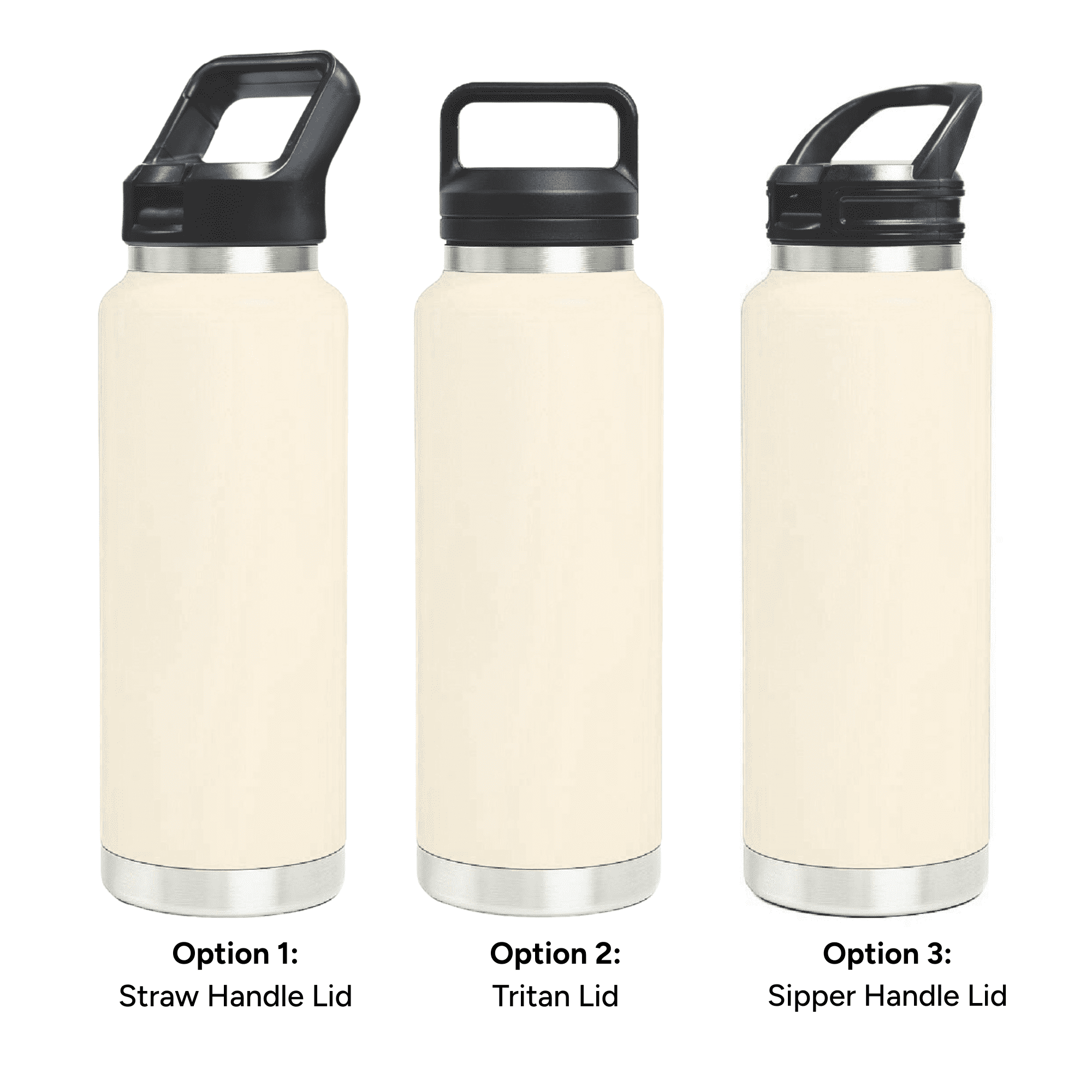 HYDRO - 1L Vacuum Bottle - 3 Different Lid Options
