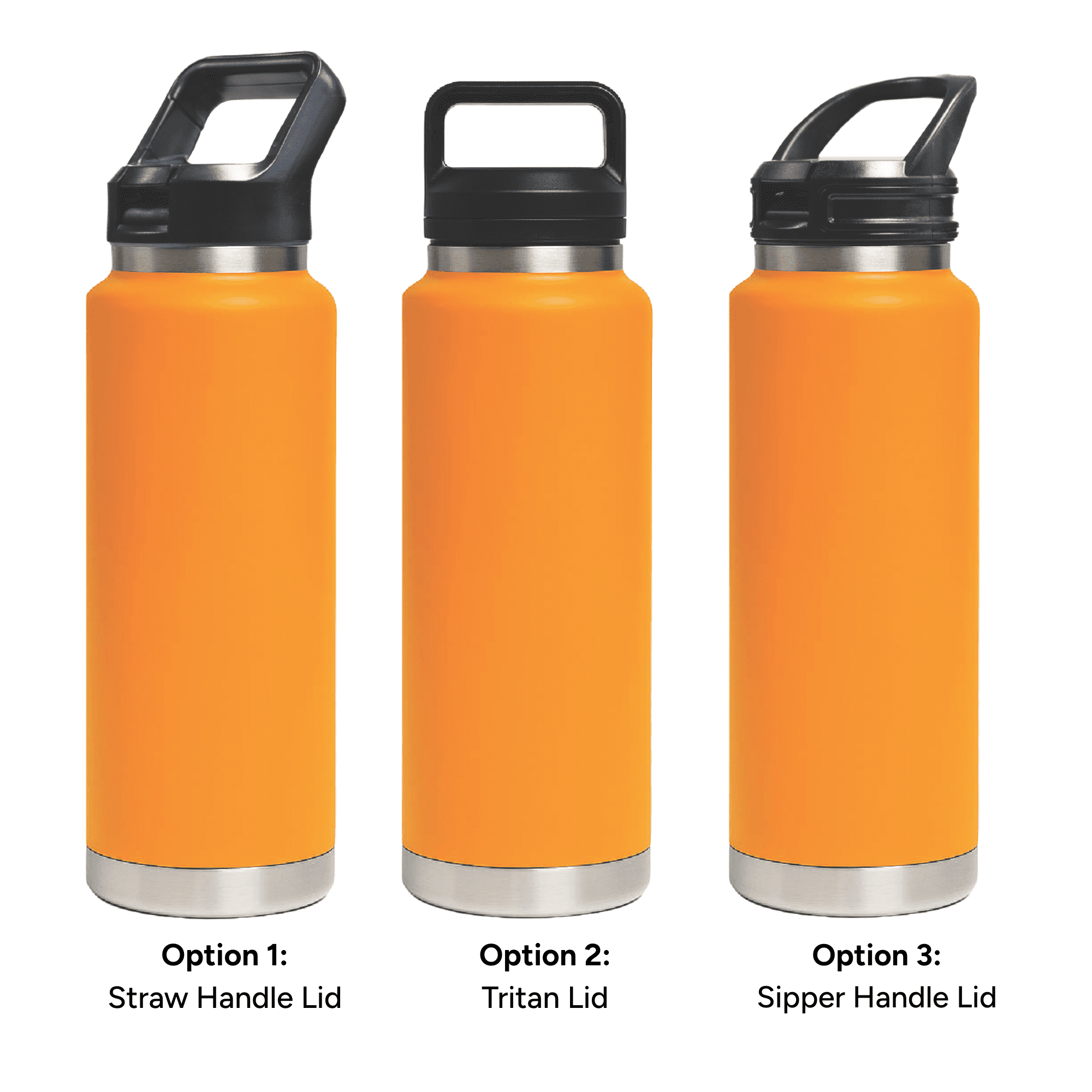 HYDRO - 1L Vacuum Bottle - 3 Different Lid Options