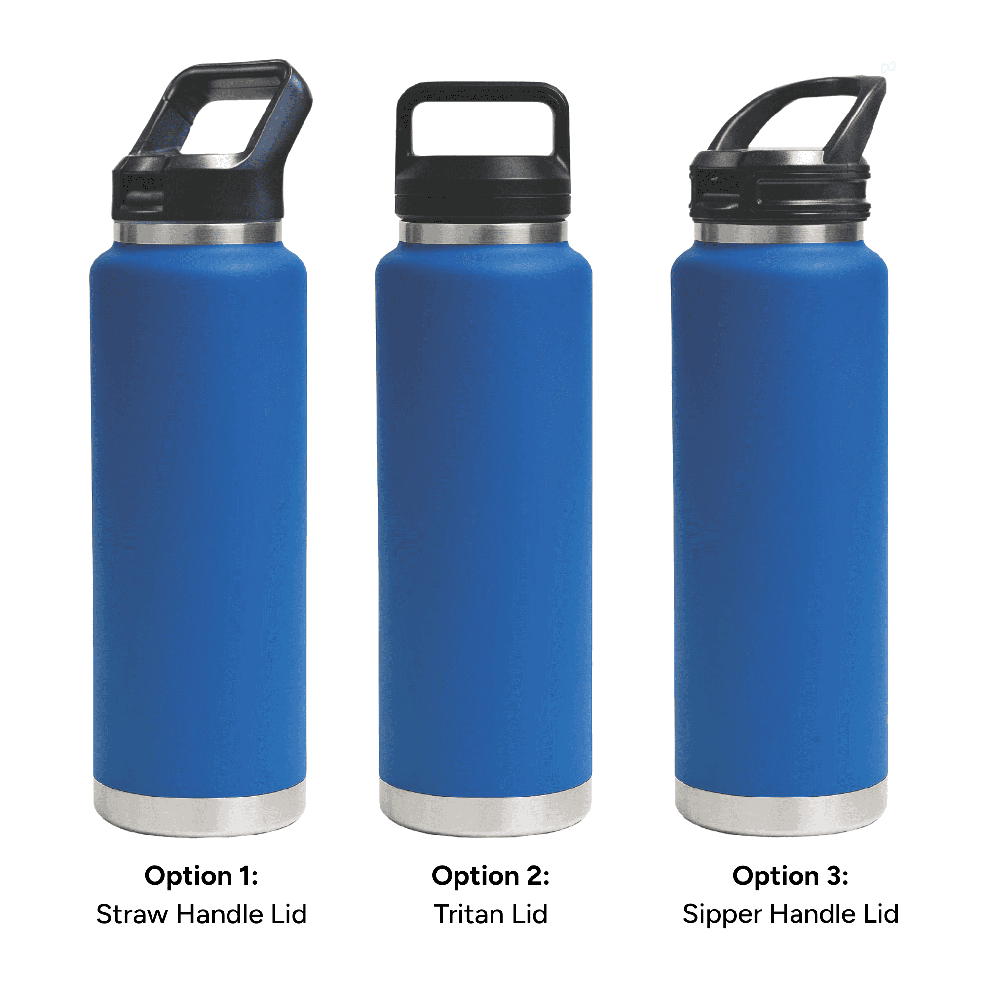 HYDRO - 1L Vacuum Bottle - 3 Different Lid Options