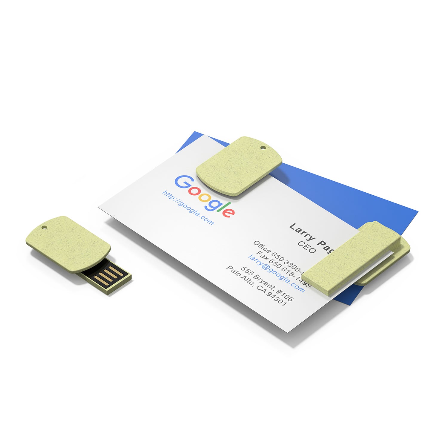Block Natural Straw USB Flash Drive