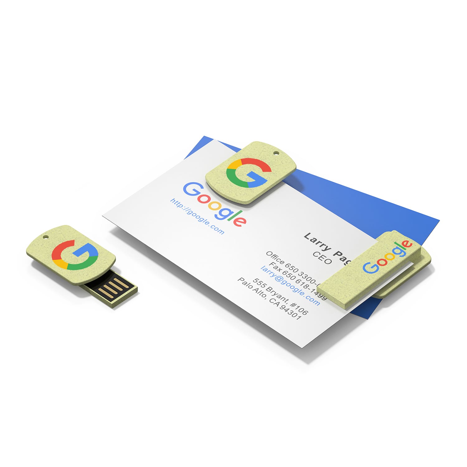 Block Natural Straw USB Flash Drive