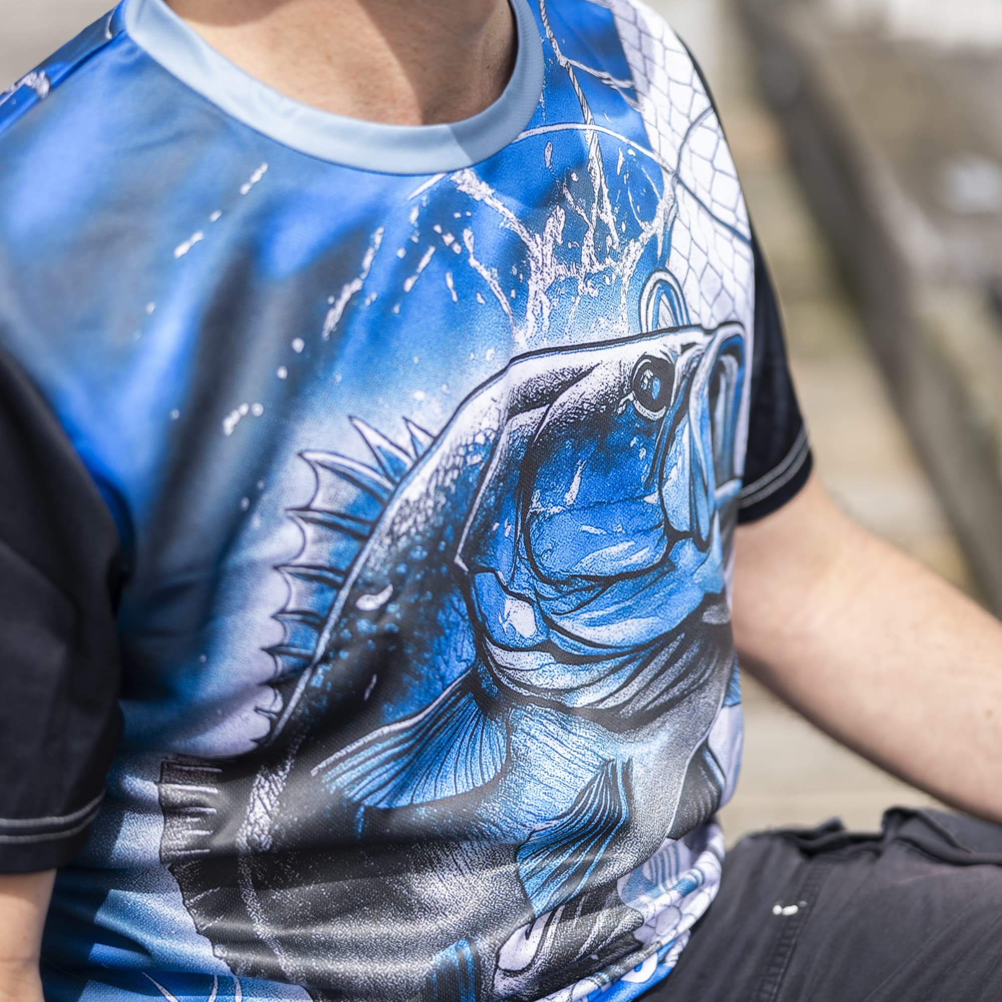 Men's Polyester Sublimated Fishing Tee