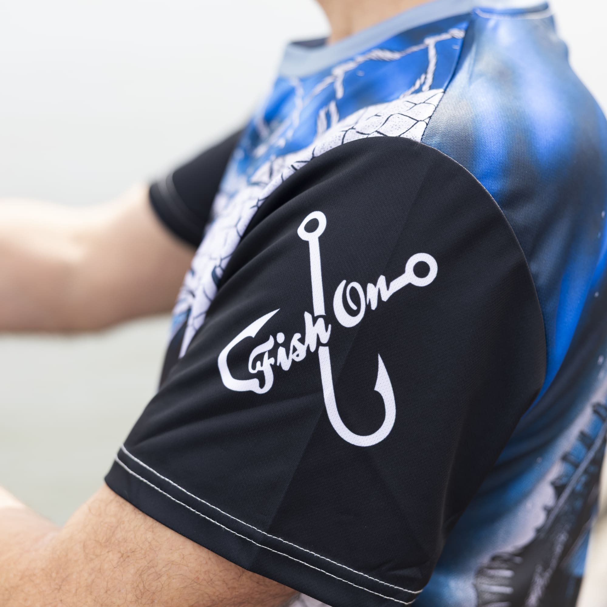 Men's Polyester Sublimated Fishing Tee