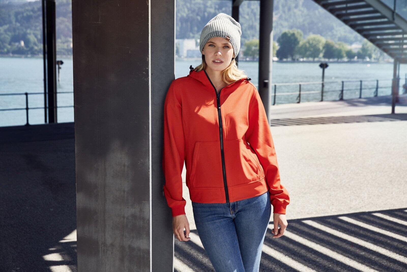 Ladies Hooded Softshell Jacket