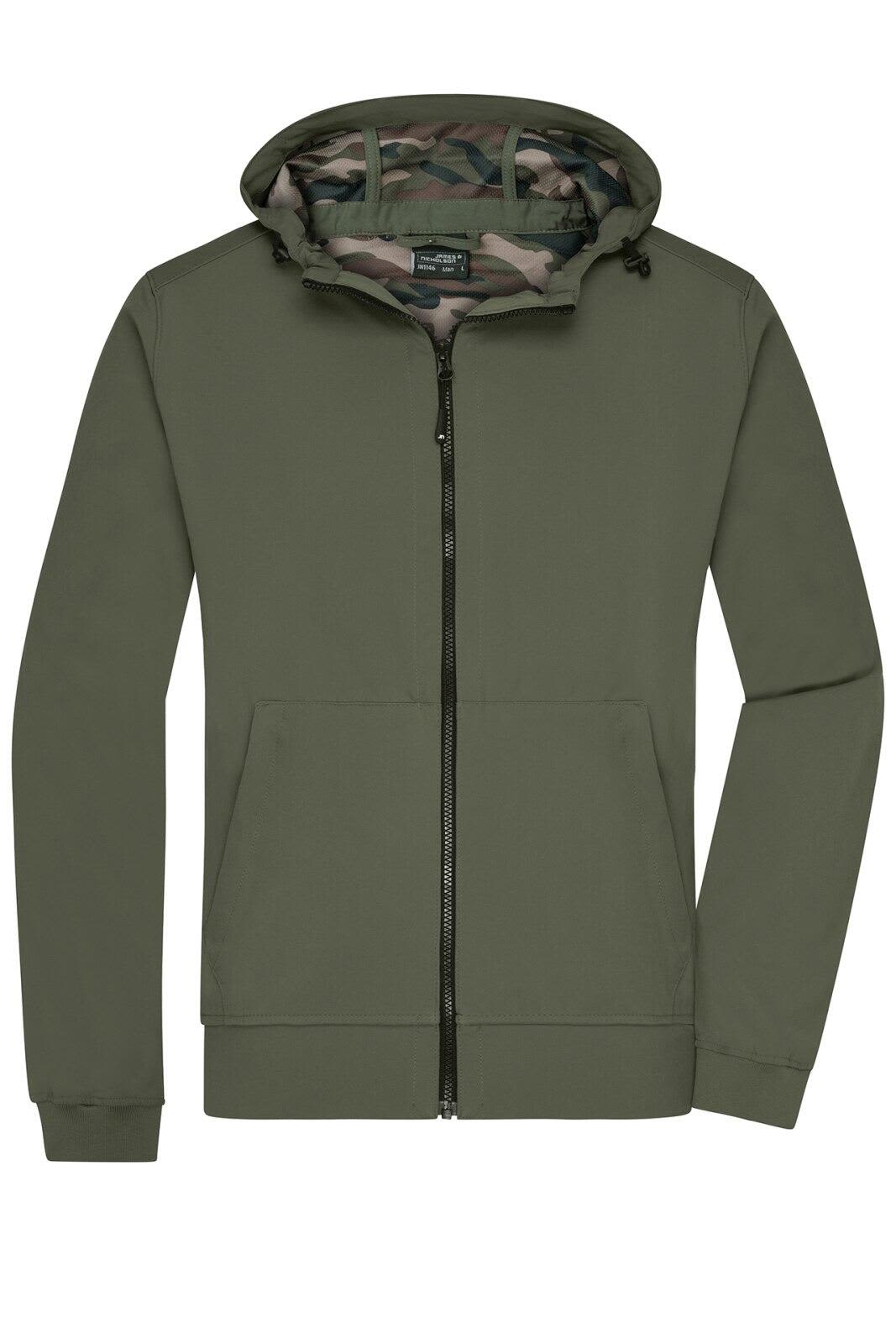 Mens Hooded Softshell Jacket