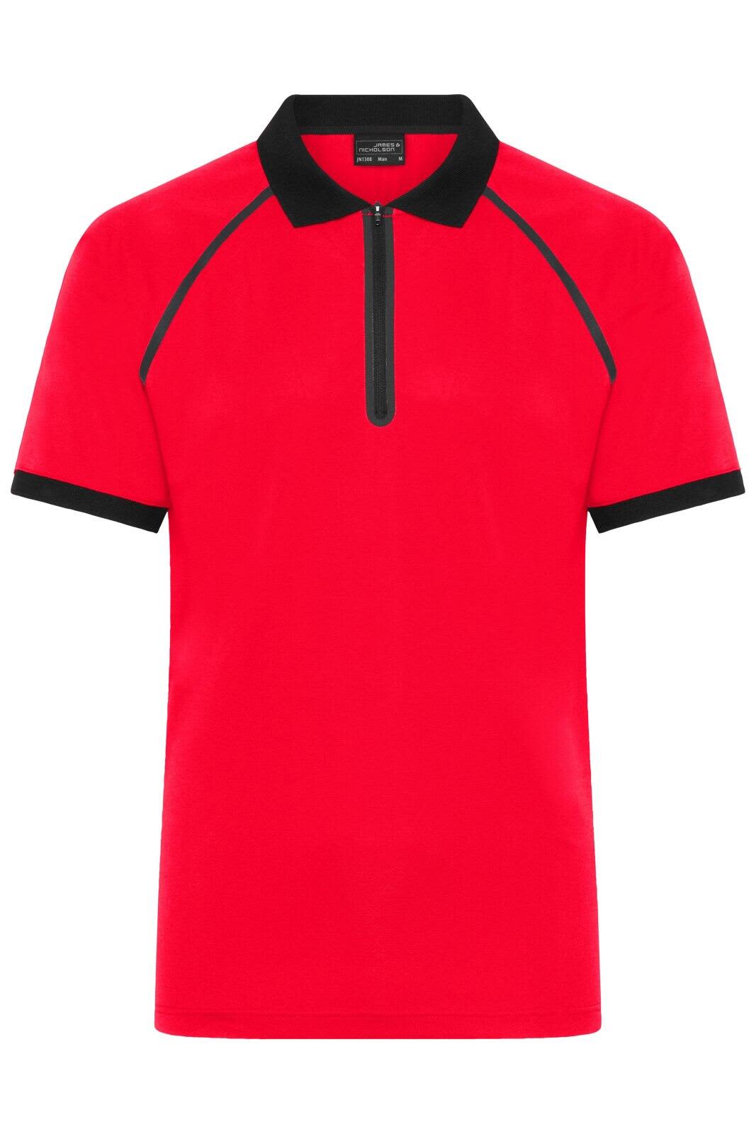 Mens Zip-Polo