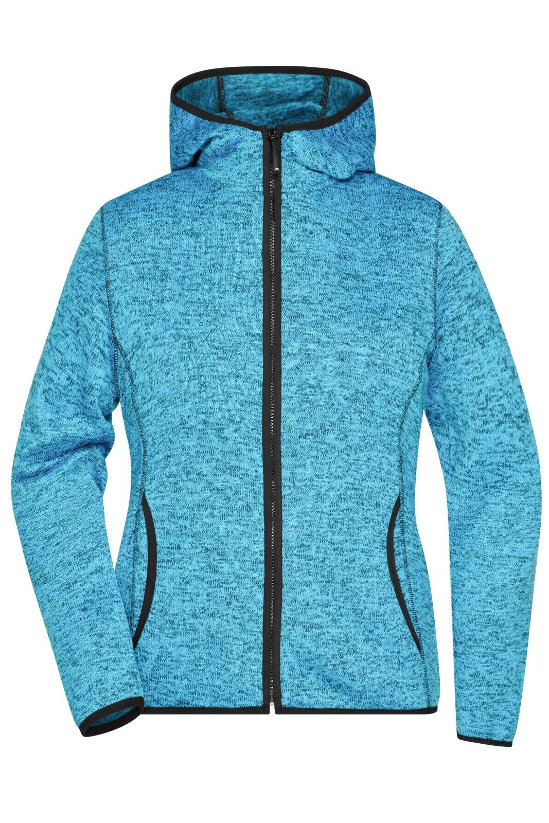 Ladies Knitted Fleece Hoodie