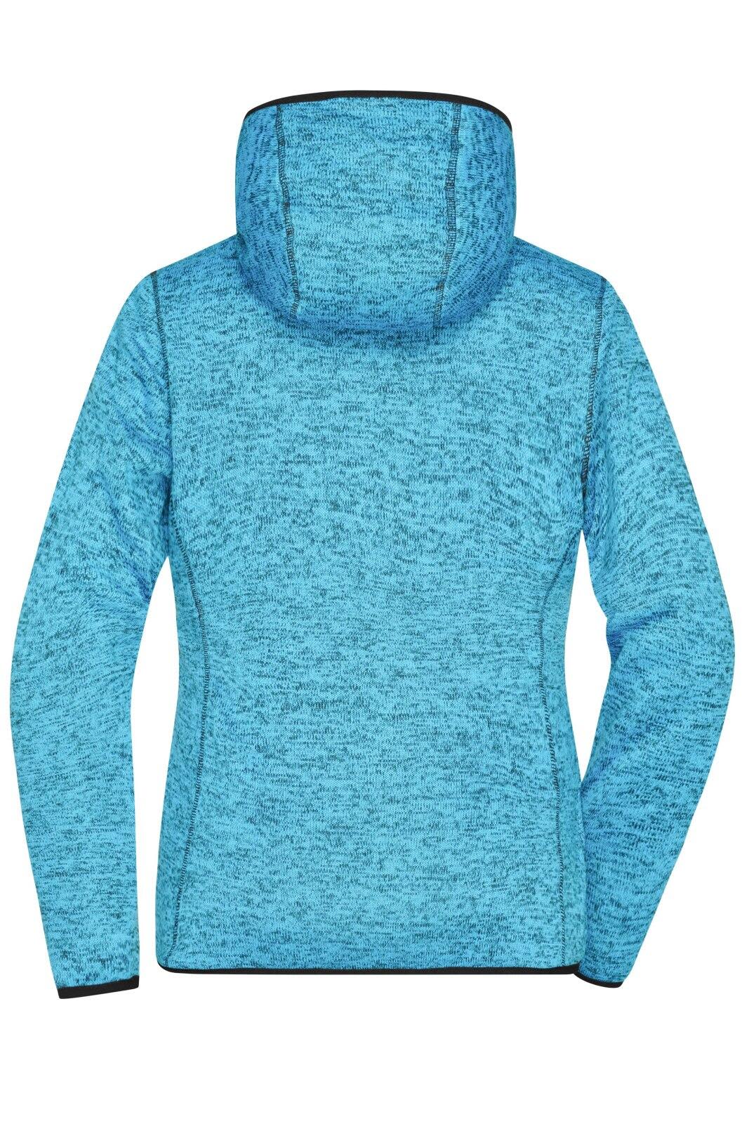 Ladies Knitted Fleece Hoodie