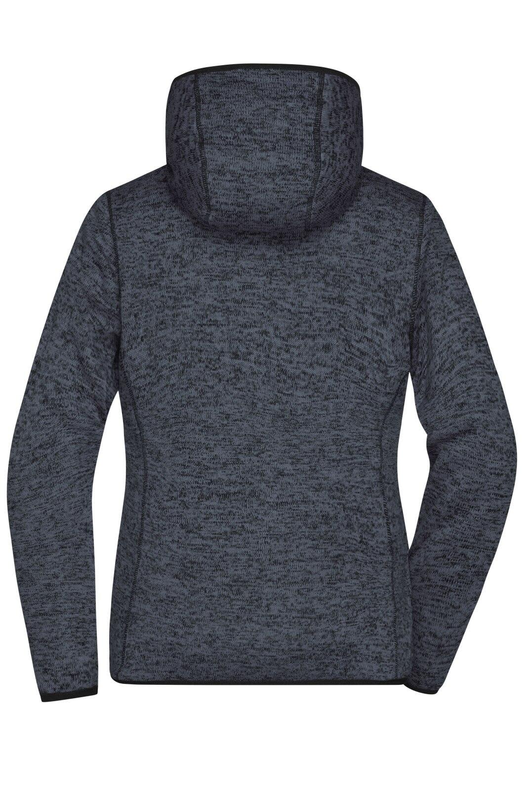 Ladies Knitted Fleece Hoodie