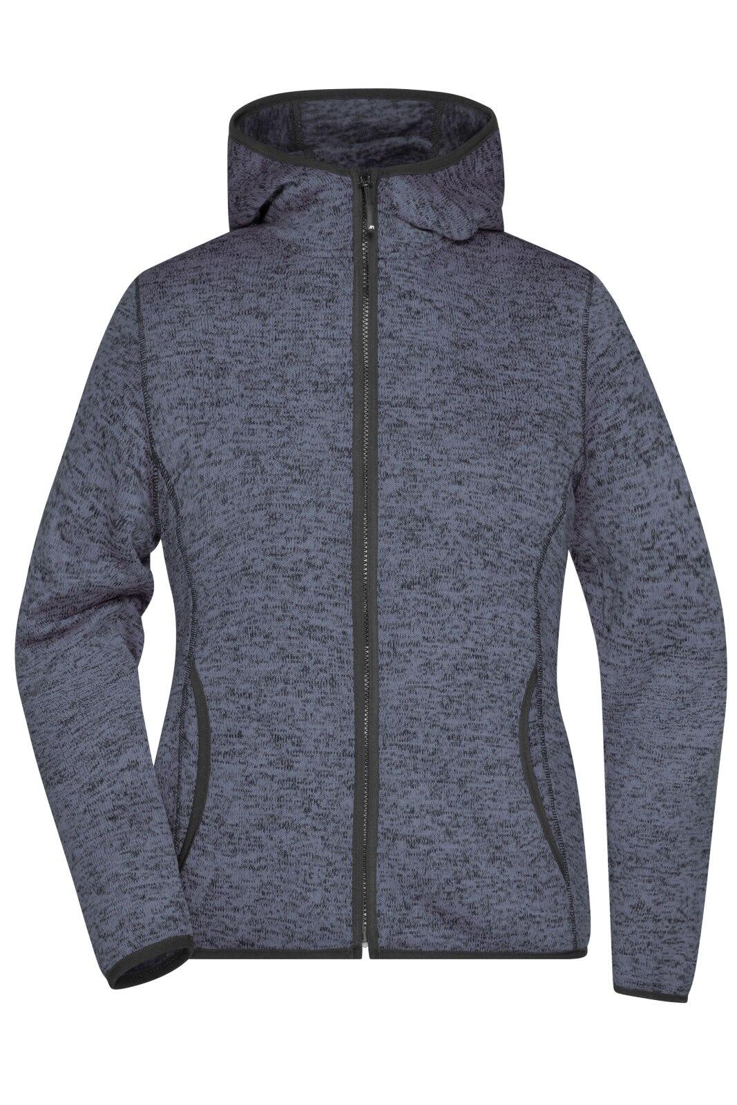 Ladies Knitted Fleece Hoodie