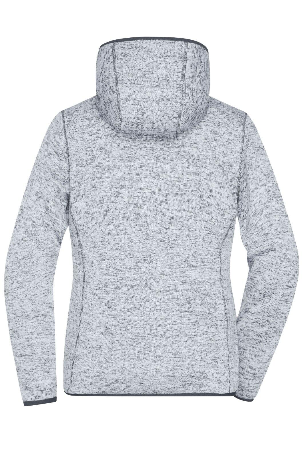 Ladies Knitted Fleece Hoodie