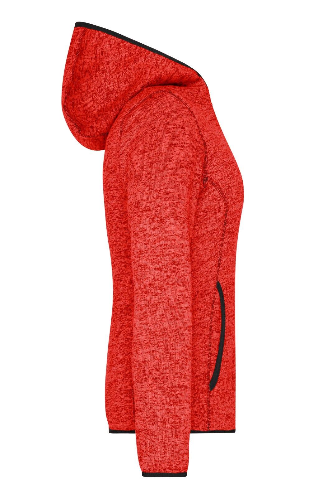 Ladies Knitted Fleece Hoodie
