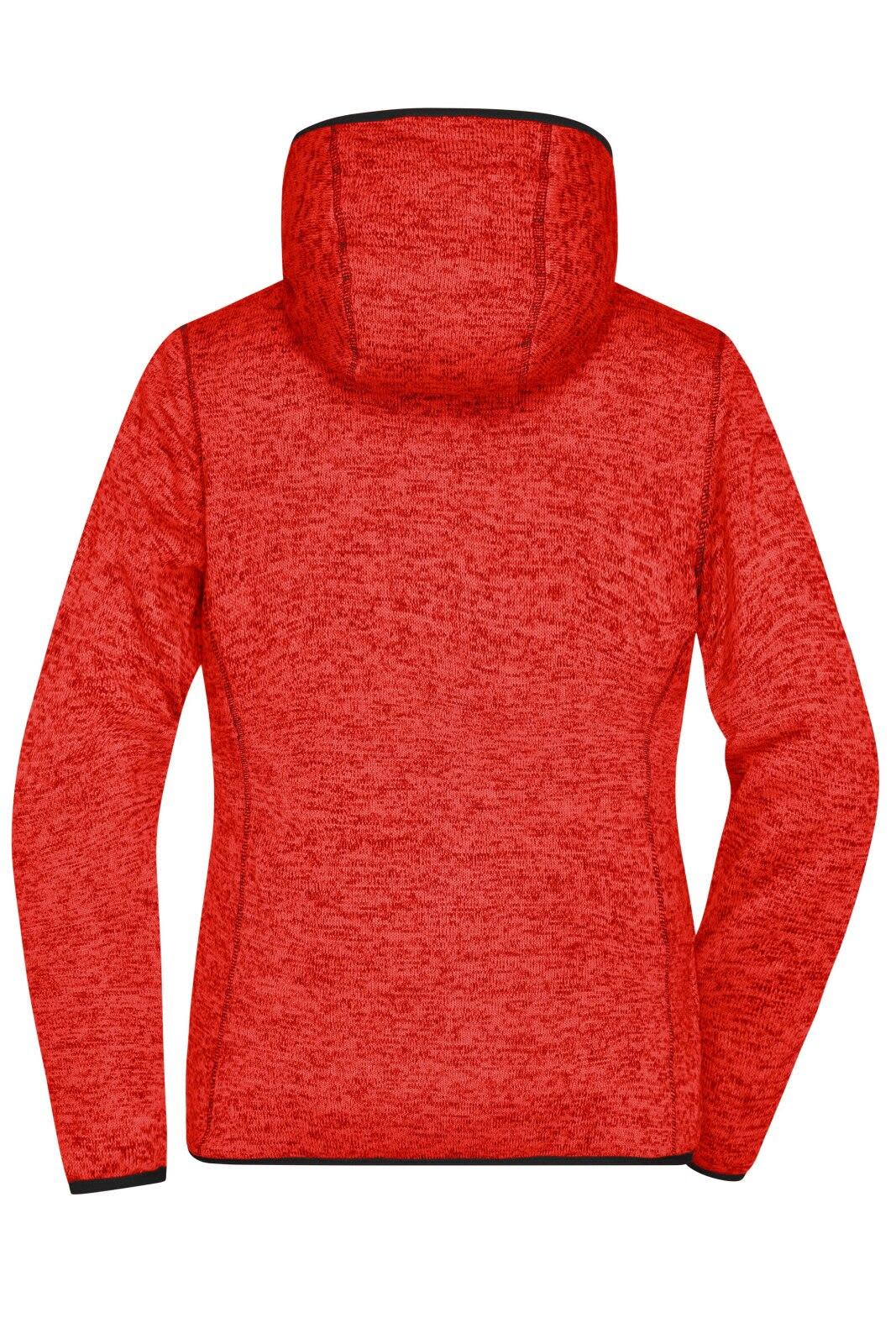 Ladies Knitted Fleece Hoodie