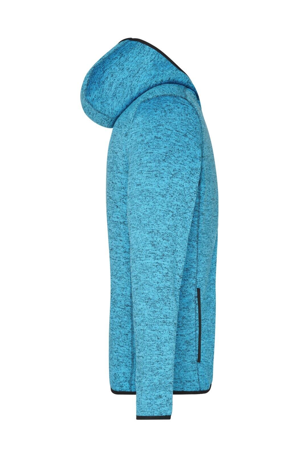 Mens Knitted Fleece Hoodie