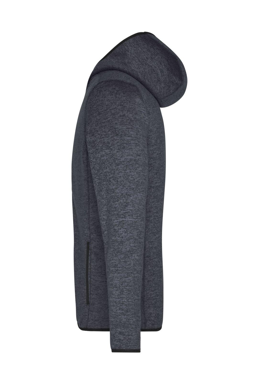 Mens Knitted Fleece Hoodie