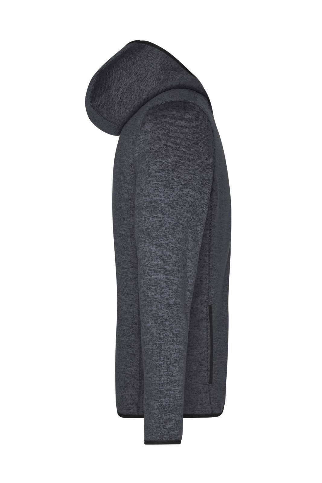 Mens Knitted Fleece Hoodie