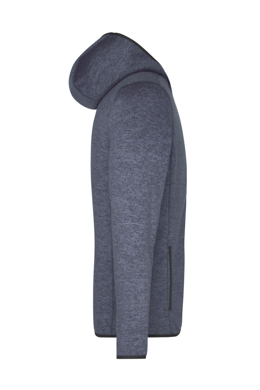 Mens Knitted Fleece Hoodie
