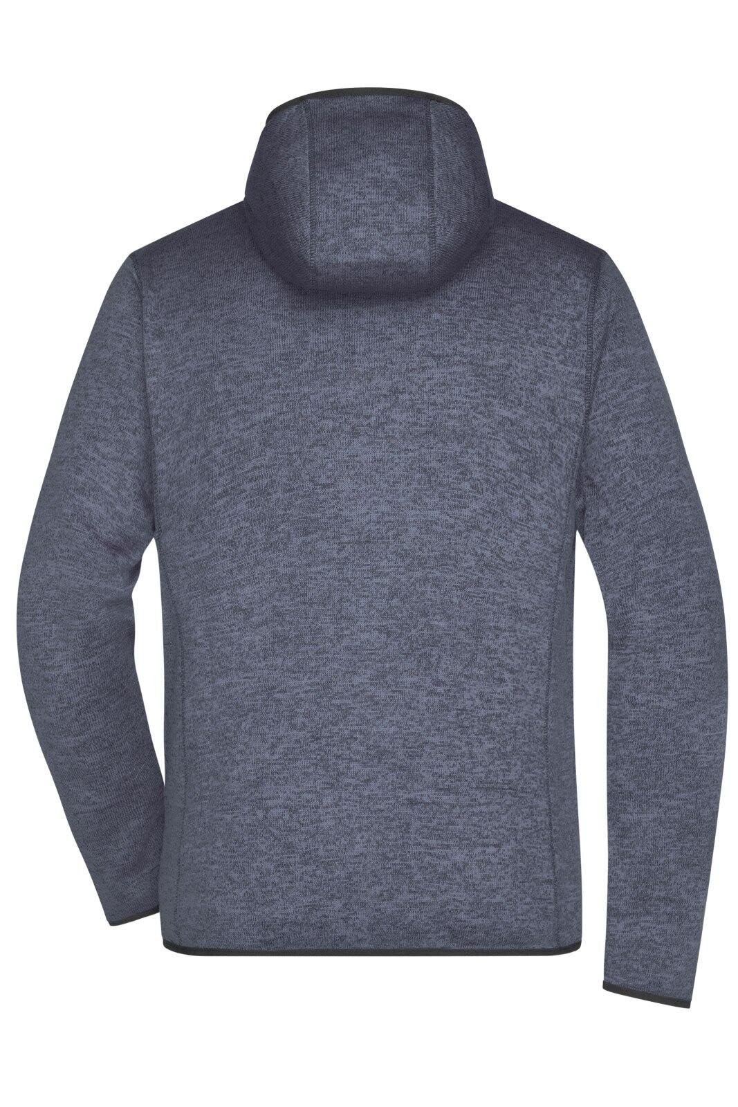 Mens Knitted Fleece Hoodie