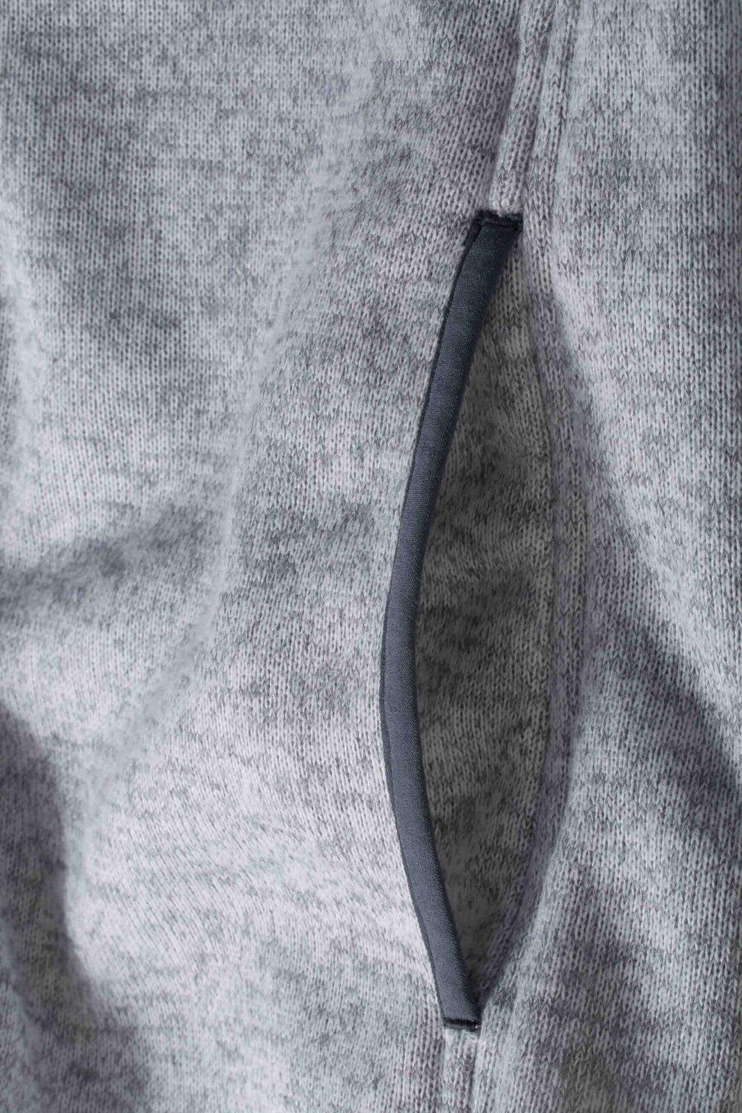Mens Knitted Fleece Hoodie