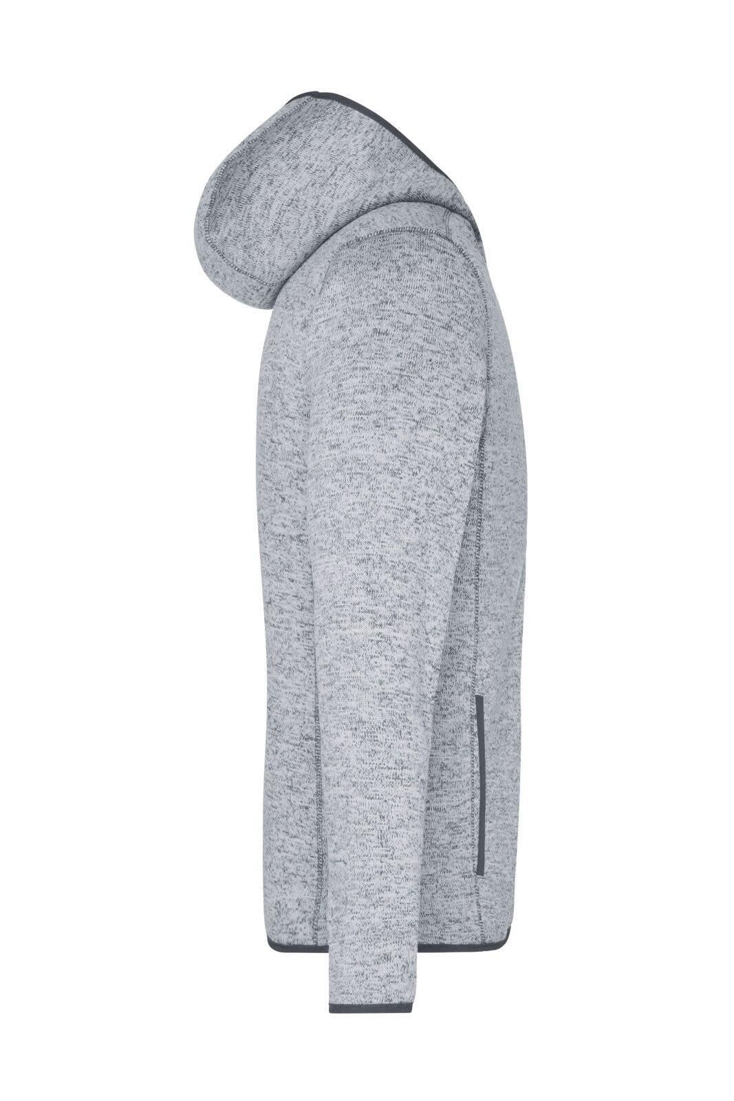 Mens Knitted Fleece Hoodie