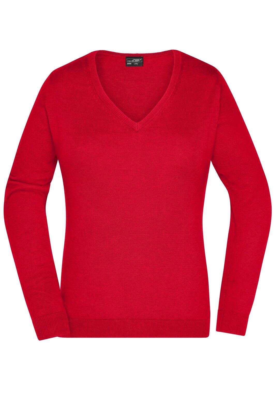 Ladies V-Neck Pullover