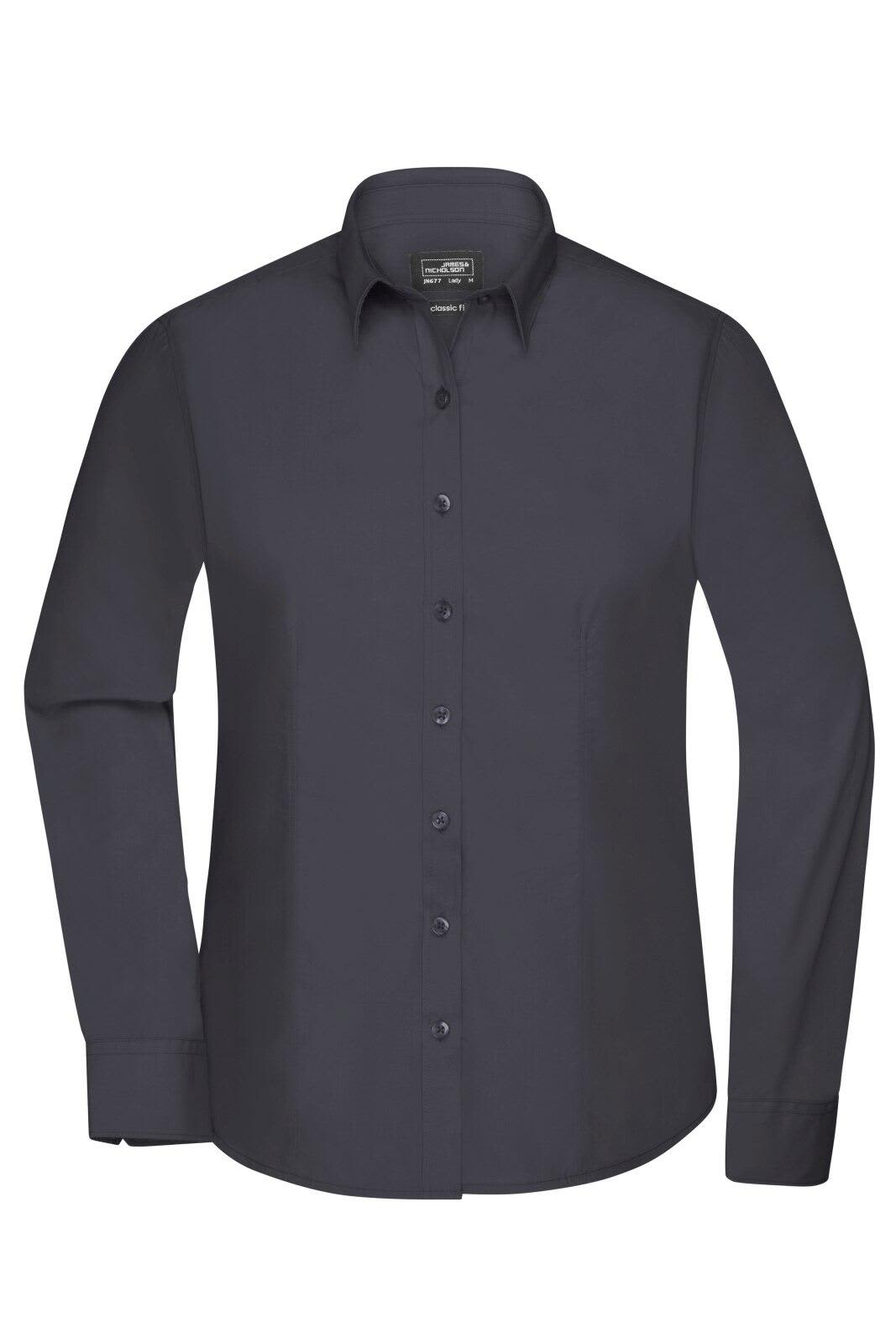 Ladies Shirt L-S Poplin