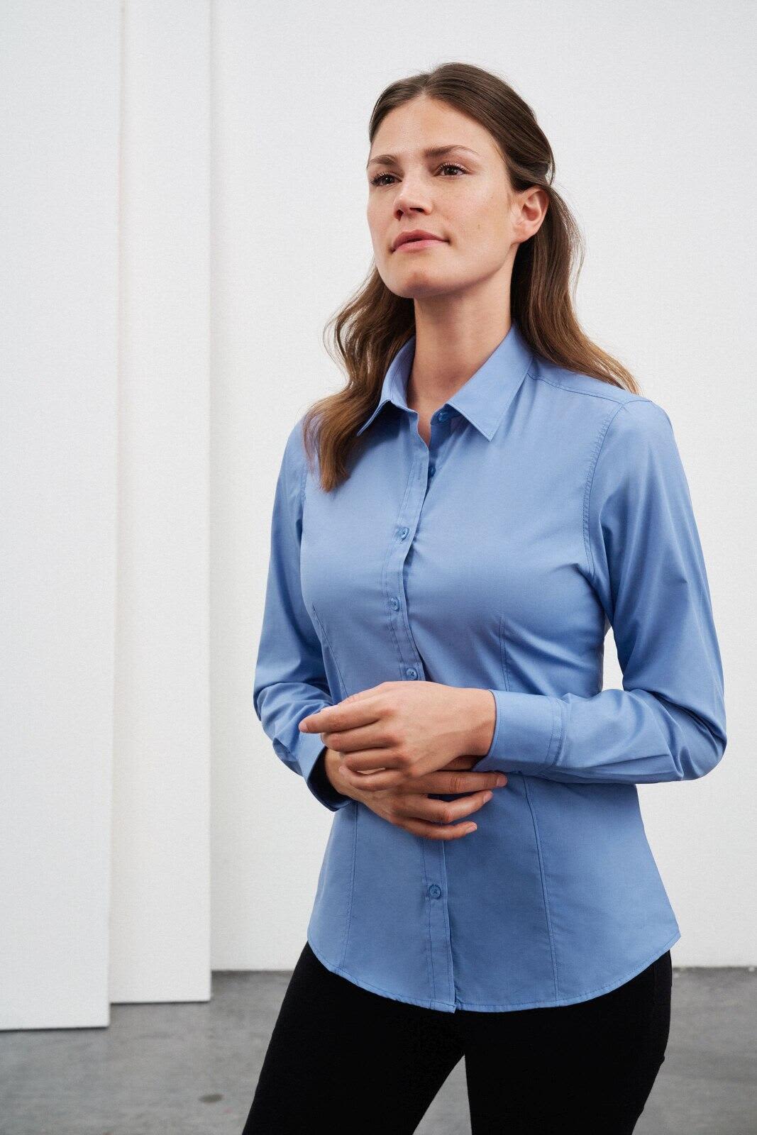 Ladies Shirt L-S Poplin