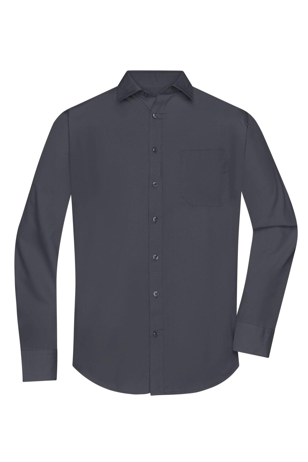 Mens Shirt L-S Poplin