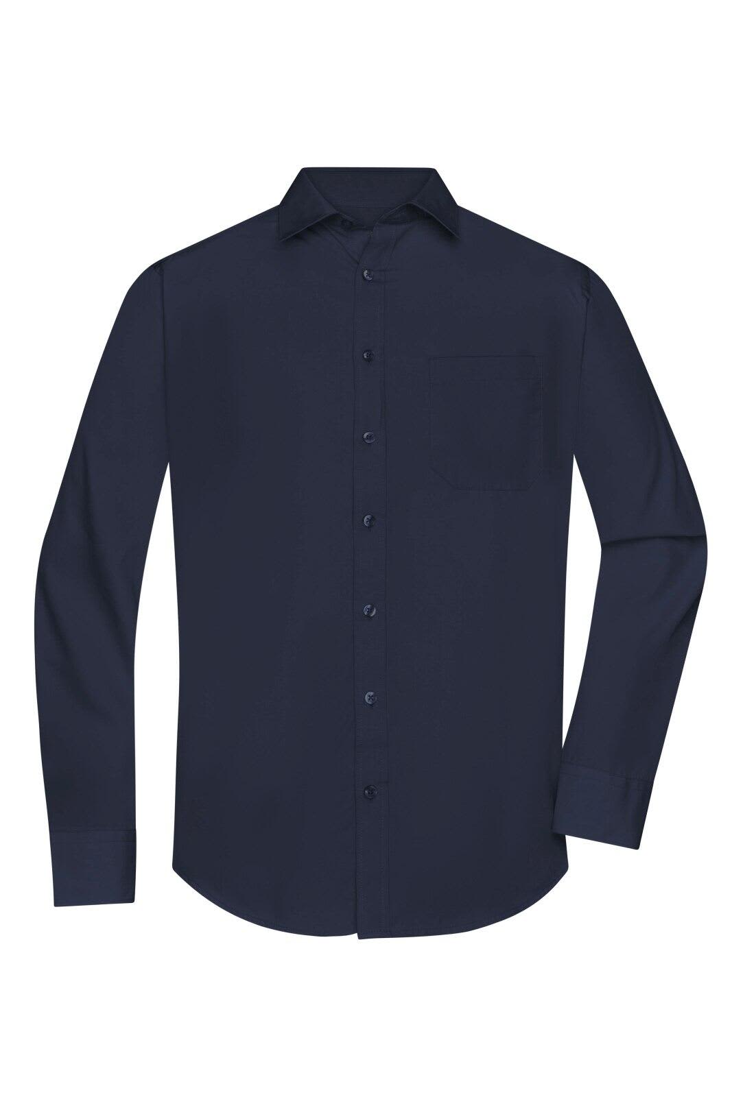 Mens Shirt L-S Poplin