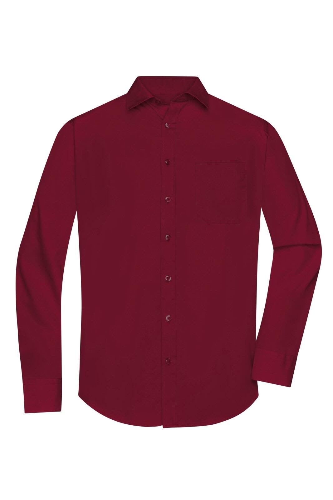 Mens Shirt L-S Poplin