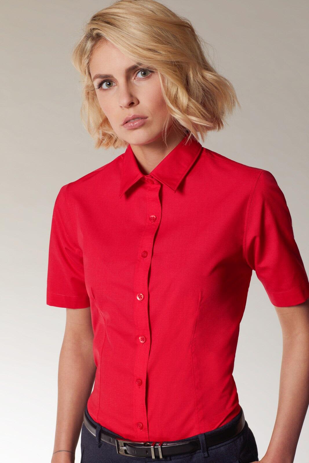 Ladies Shirt S-S Poplin