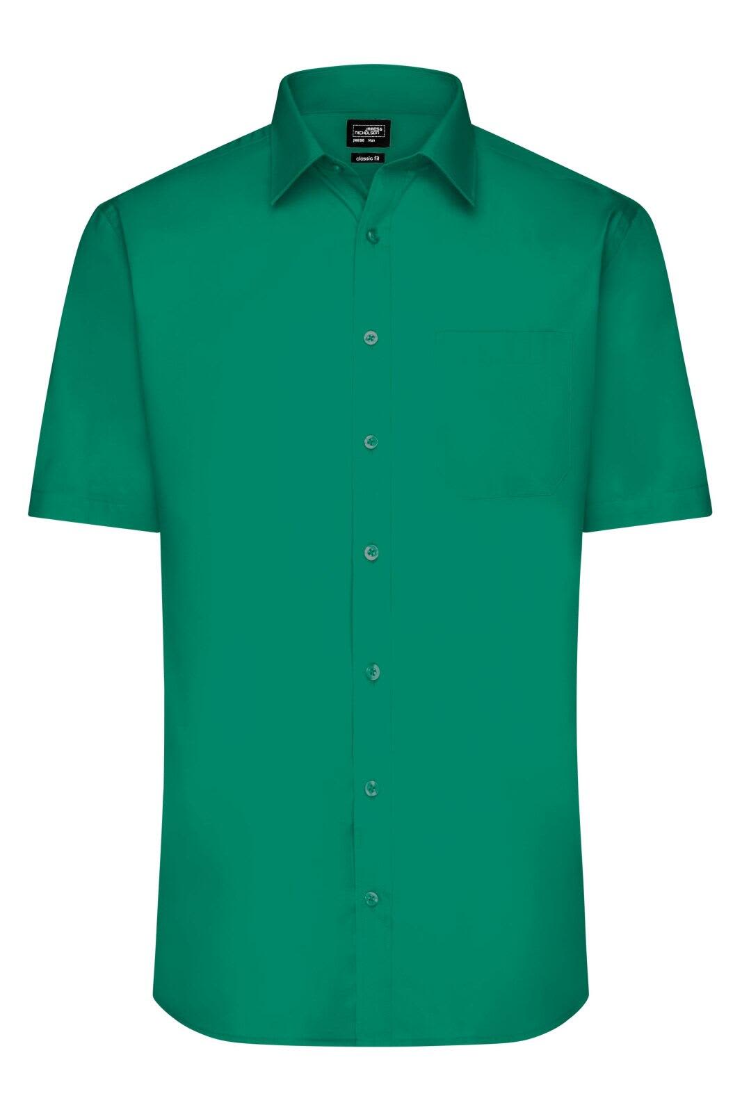 Mens Shirt S-S Poplin