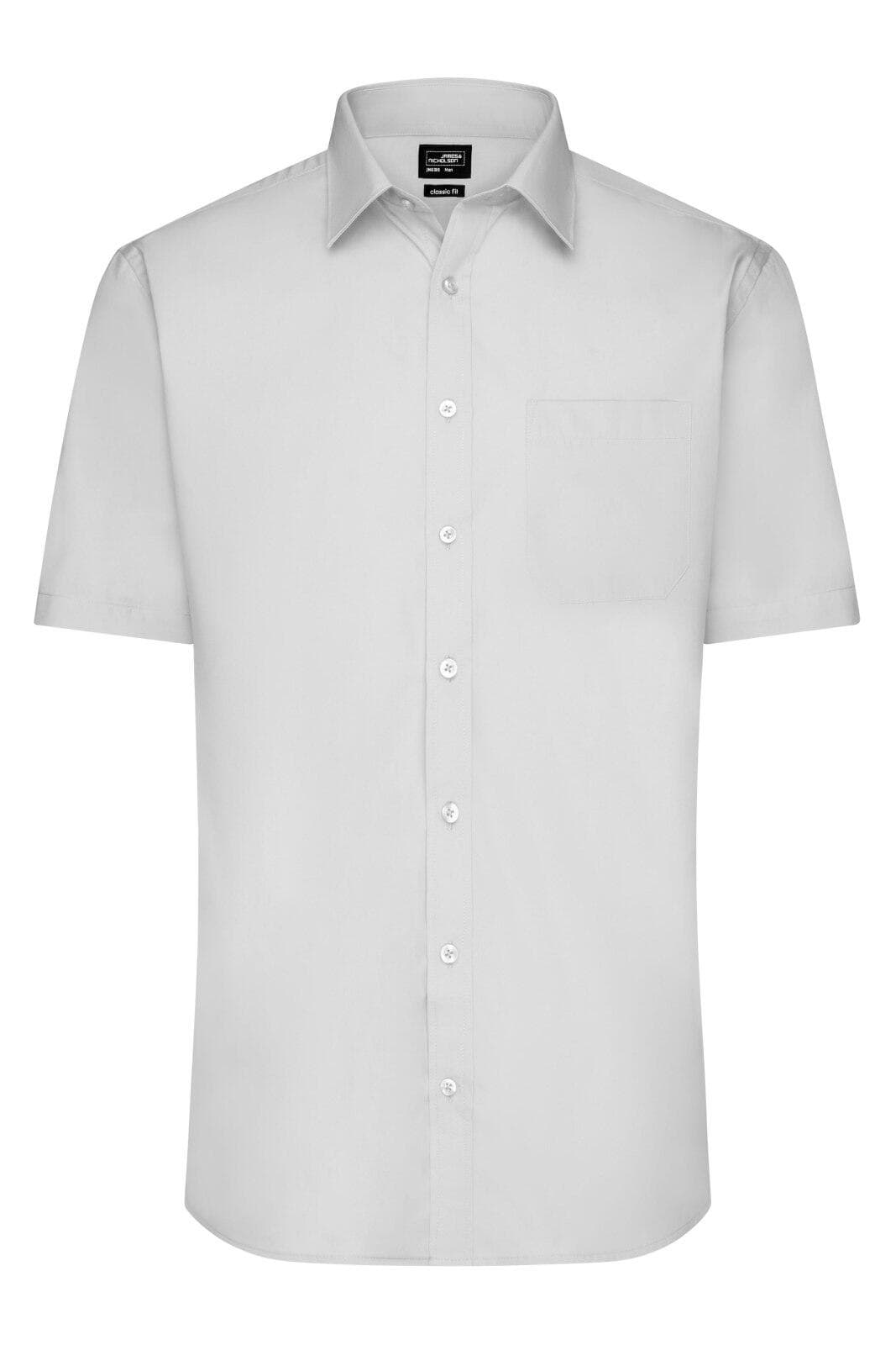 Mens Shirt S-S Poplin
