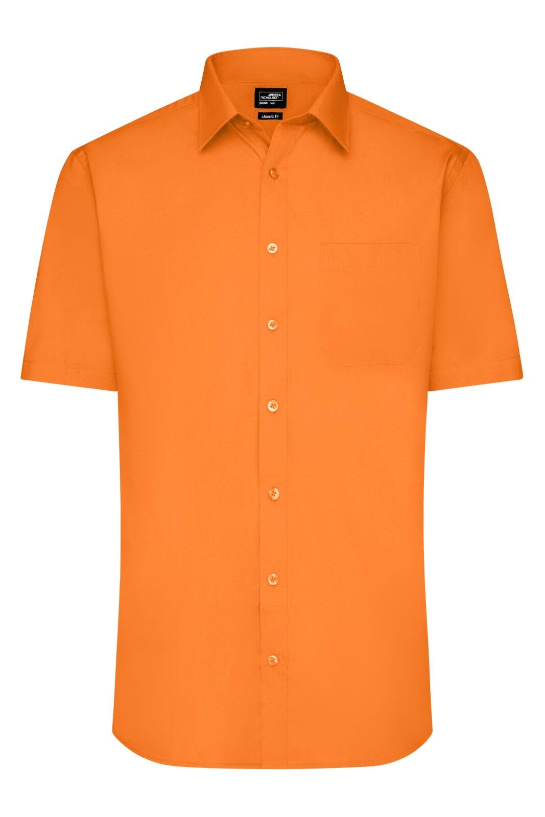 Mens Shirt S-S Poplin