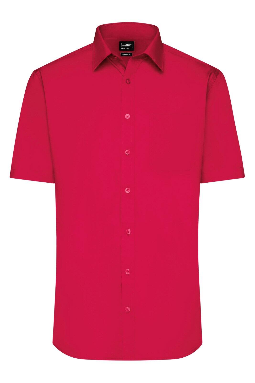 Mens Shirt S-S Poplin