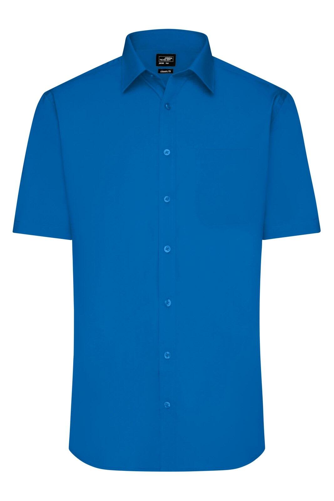 Mens Shirt S-S Poplin