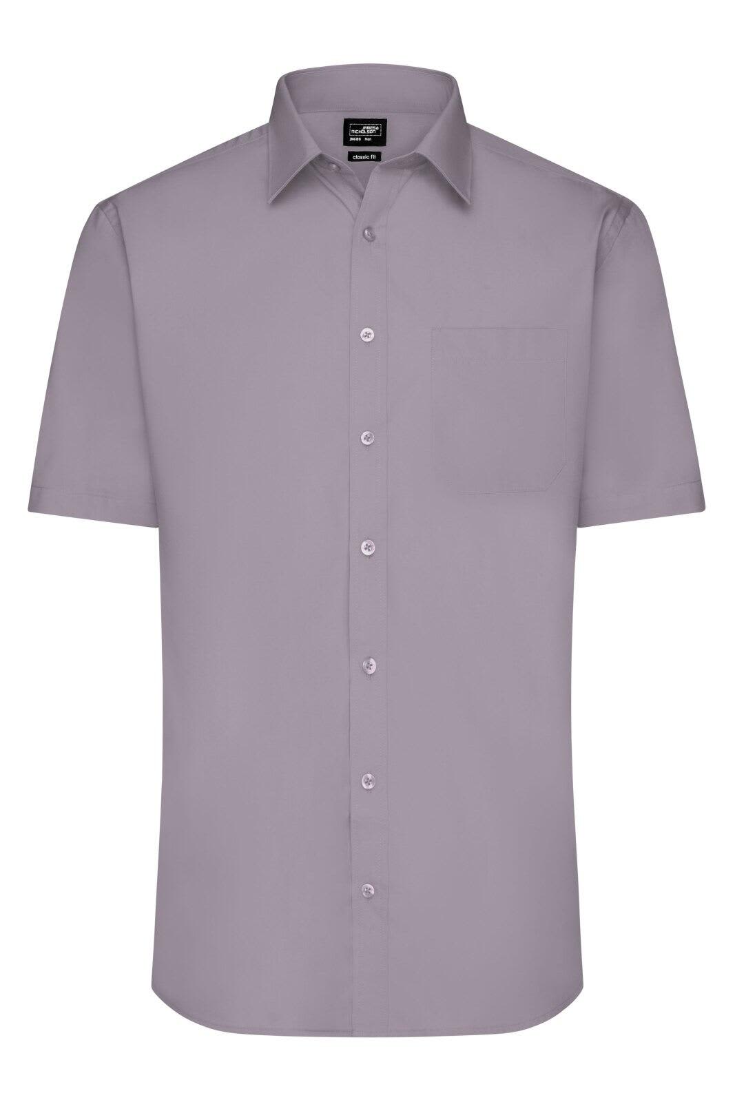 Mens Shirt S-S Poplin
