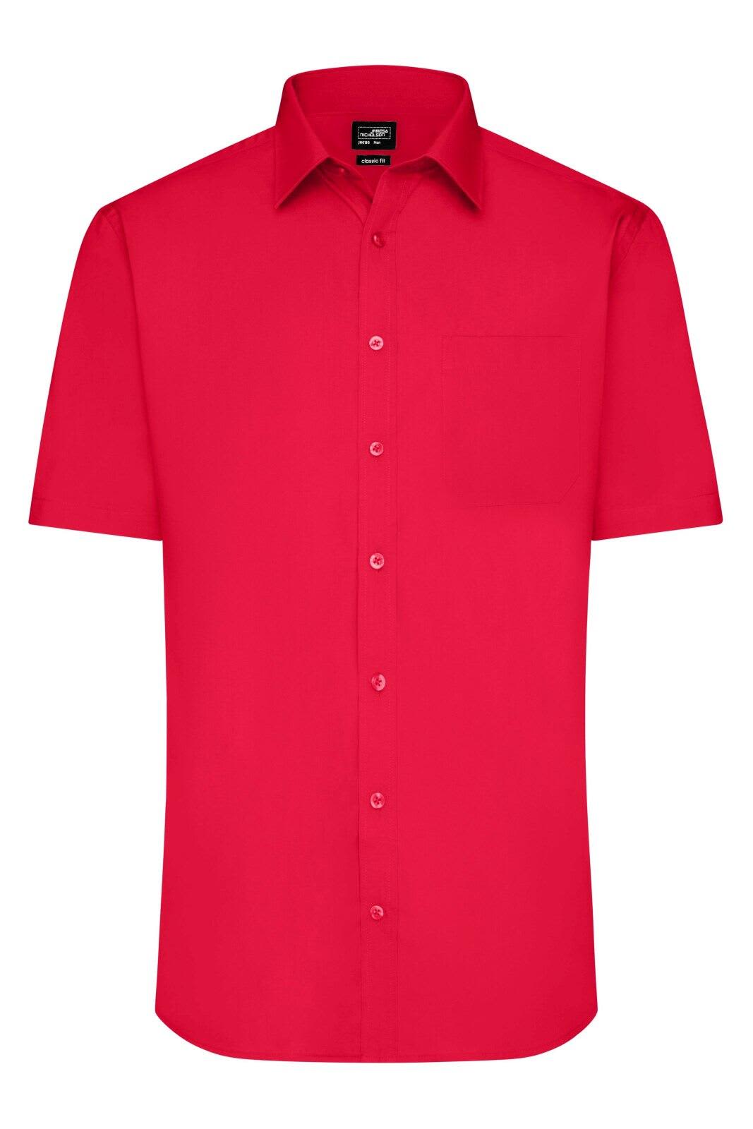 Mens Shirt S-S Poplin