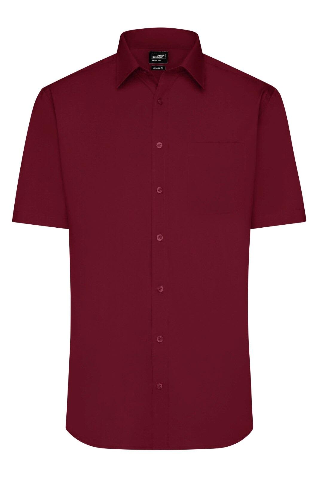 Mens Shirt S-S Poplin
