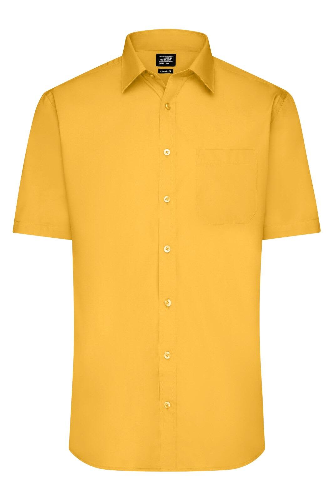 Mens Shirt S-S Poplin