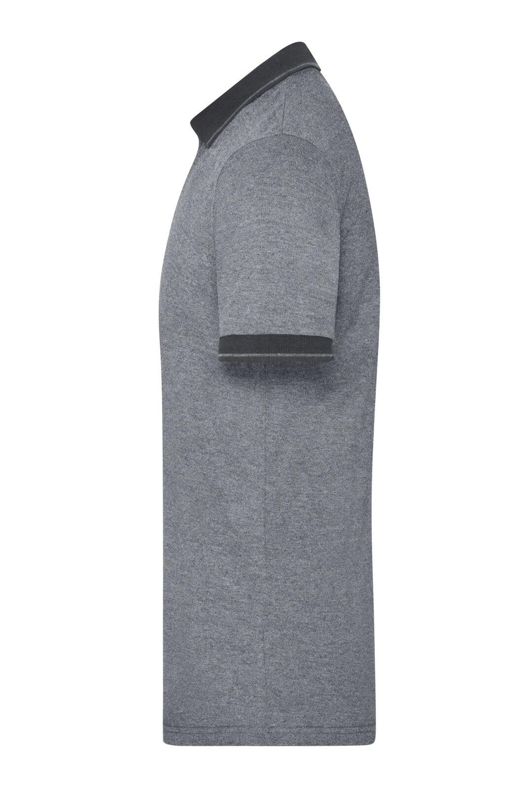Mens Heather Polo