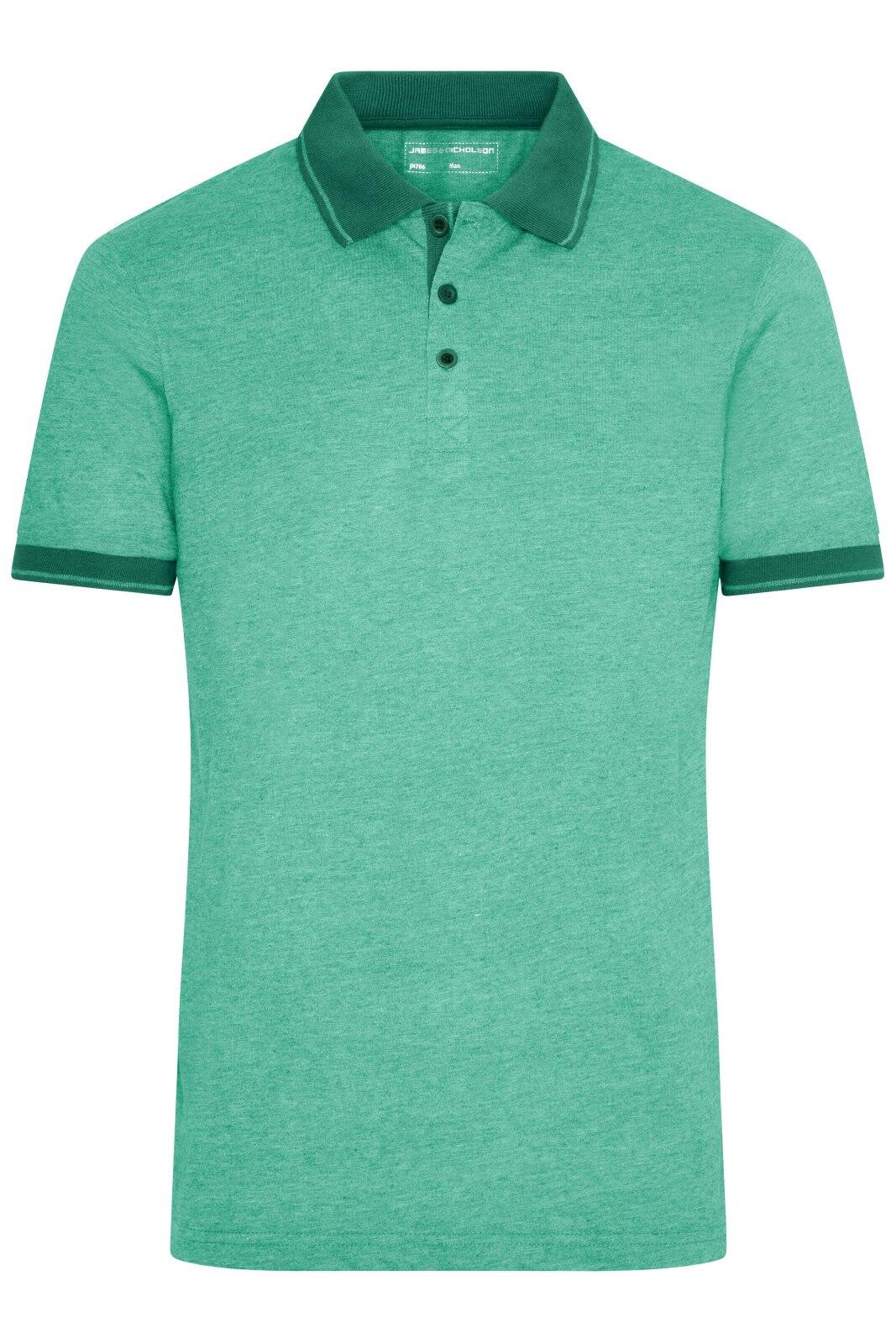 Mens Heather Polo