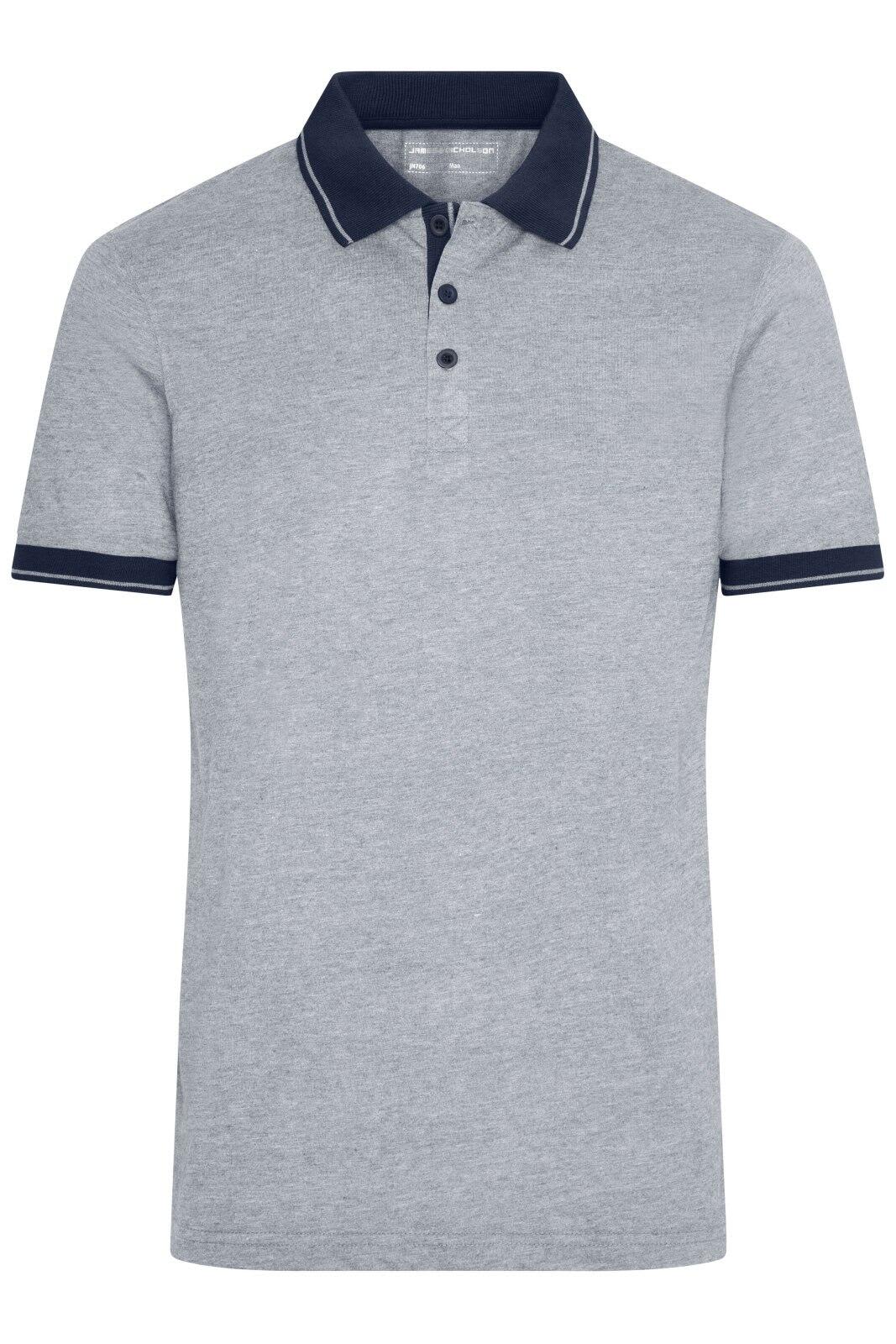 Mens Heather Polo