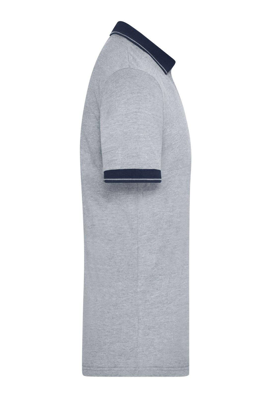 Mens Heather Polo