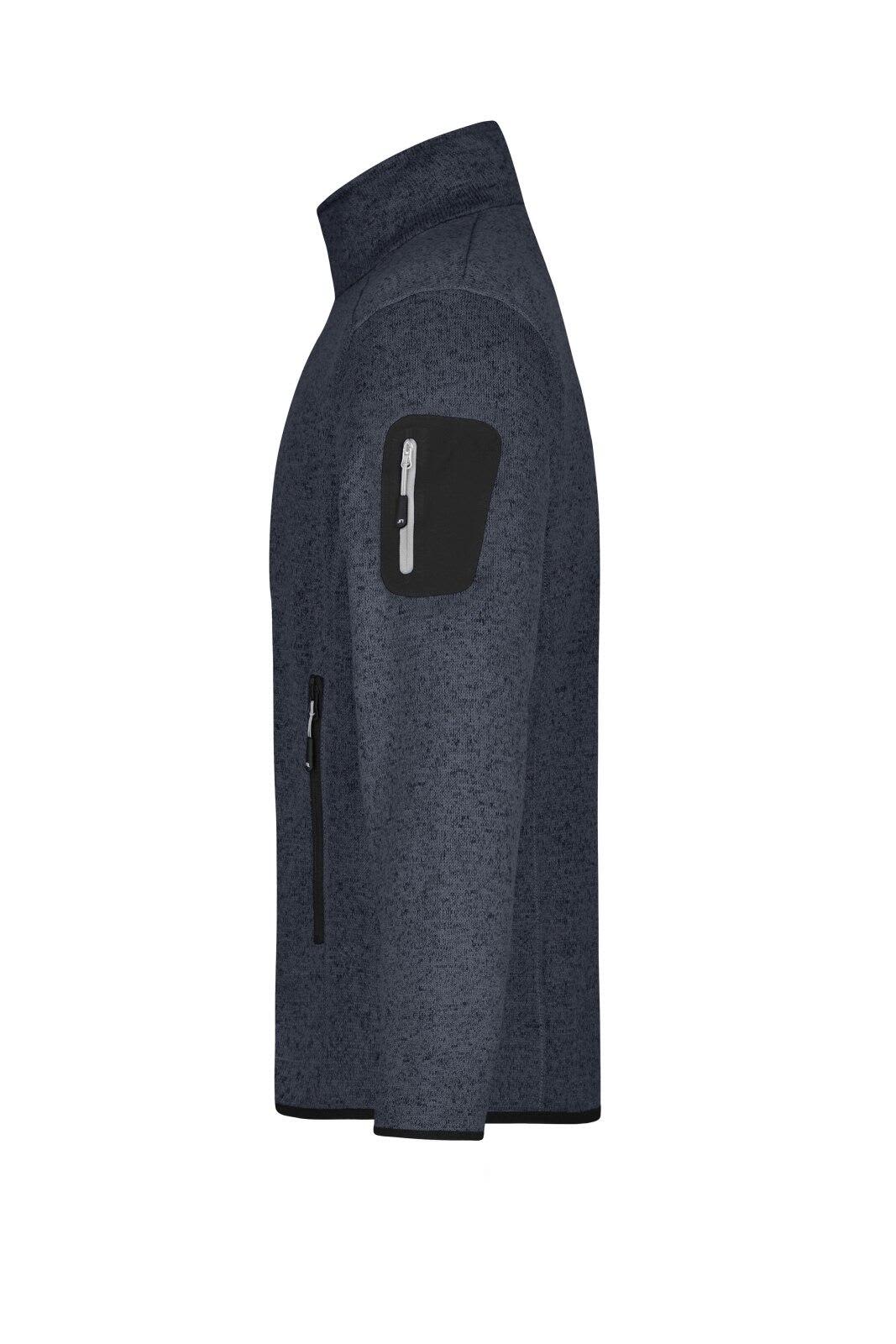 Mens Knitted Fleece Jacket